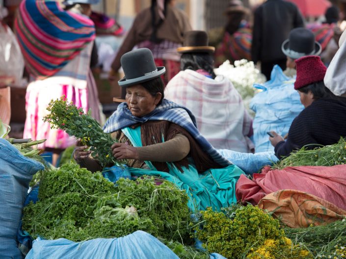 Mercado de Flores em La Paz